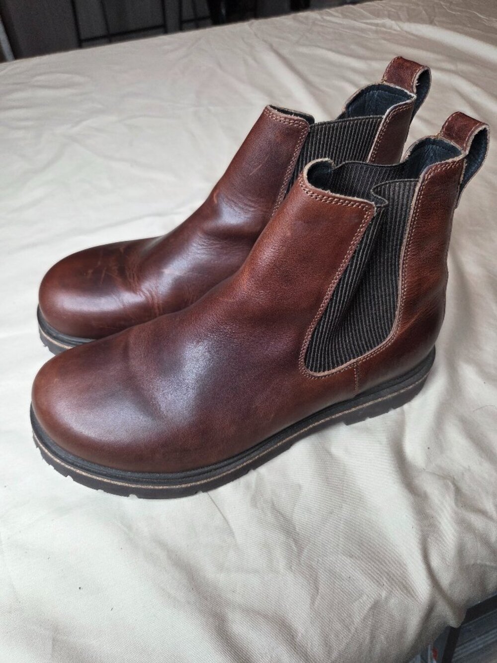 Birkenstock Brown Leather Chelsea Boots
